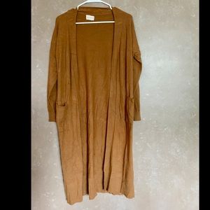 Brown Longline Cardigan